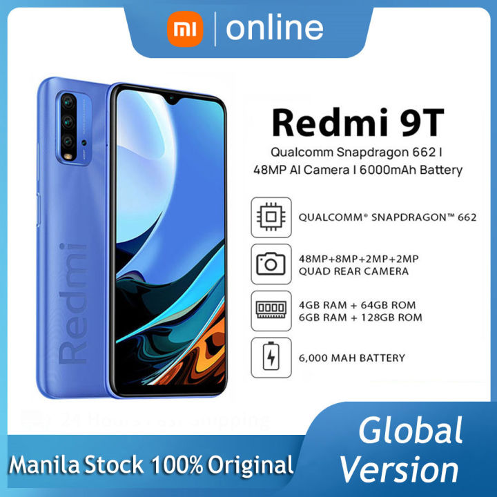 Xiaomi Redmi Note 9 Smartphone Global 6000mAh Snapdragon 662 Octa Core 48MP