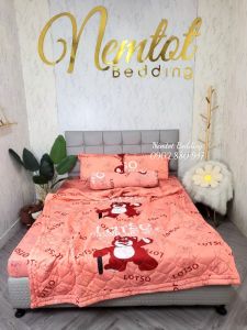 🧡MẪU IN 5D THUN HÀN QUỐC🧡 Trọn Bộ Ga Gối Thun Hàn Quốc In 5D Sắc Nét Mềm Mát Bền Đẹp Nằm Thoáng Không Nhăn Xù Thấm Hút Mồ Hôi _ Nemtot Bedding