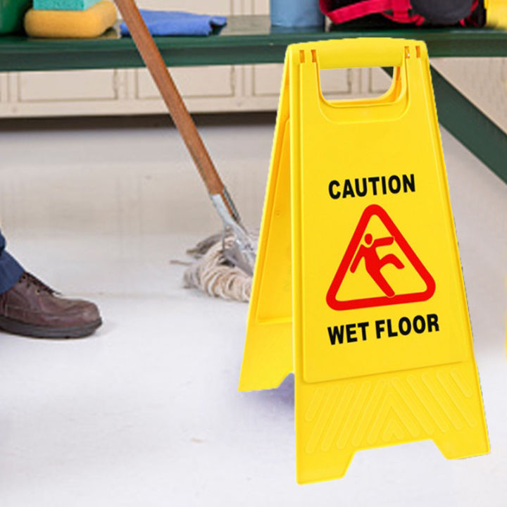 21x30x60cm Foldable Caution Wet Floor Sign Plastic Warning Floor Sign ...