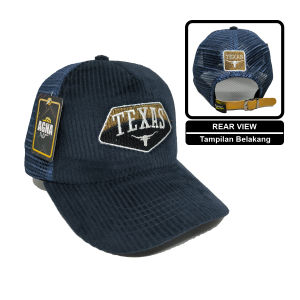 Topi Jaring Corduroy TEXAS Gaya Outdoor