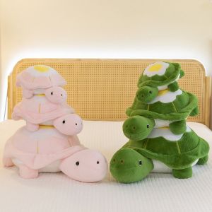 BANZU Collection Poached egg Tortoise Plush Toys Soft Fluffy Turtle Animal Doll Novelty Cute Turtle Stuffed Doll Children Gift