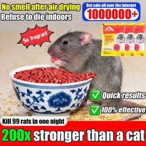 2025 Effective Rat Poison with Natural Ingredients 100g/Pack to eat mouse rat trap cage pest control Big Rat Killer Poison Harmless to People Pets Rat Trap Catcher Pest Control Rodent