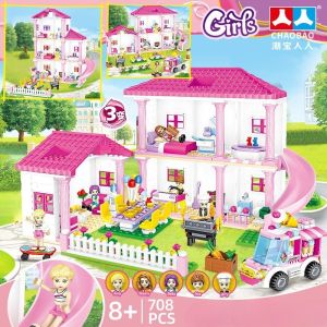 Đồ Chơi Lắp Ráp Mô Hình Nhà Biệt Thự Gia Đình Hiện Đại Summer Villa Lâu Đài To Xinh Cho Bé Từ 5 Tuổi