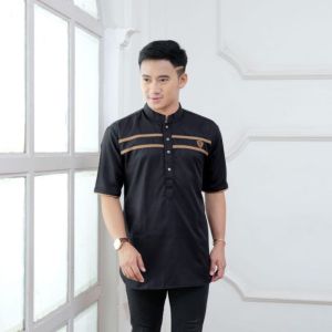 BAJU KOKO PRIA LENGAN PENDEK HANAFI Kemeja Koko Casual / Koko Kurta