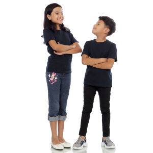 Kaos Polos Anak Oneck Lengan Pendek Bahan Katun Combed 30s Warna Navy Tua
