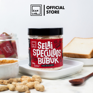 Lean Lab 1/3PB Speculoos 250gr Peanut Butter Powder / Selai Kacang Bubuk (Vegan Low Fat Low Calorie)