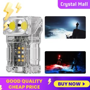 COD [Free Shipping] COB+SMD LED Camping Work Light 1200mAh Power Display for Camping Fishing Walking