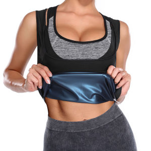 JHHB Women Sauna Sweat Vest Workout Weight Loss Corset Waist Trainer Fat Burner Suits Slimming Body Shapers Gym Trimmer Tops