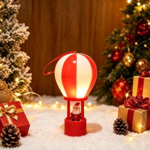 MUNCHX Khinh khí cầu Đồ trang trí Giáng sinh phát sáng Người tuyết Ông già Noel Đồ trang trí treo Giáng sinh Tinh tế Đèn ngủ LED Đồ trang trí cây thông Noel Trang trí Giáng Sinh