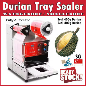 Fully Automatic Durian Tray Sealer Roll Film Top Seal Plastic Lunch Box Food Tray Sealing Machine