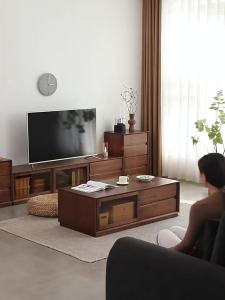 [CozyNest ]Coffee table and TV cabinet combination - luxurious and elegant living room for home use in small-sized apartments - all-solid wood - traditional Chinese style - bedroom TV cabinet - complete assembly