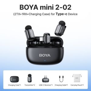 Mini 2 Wireless Lavalier Microphone Original AI Noise Cancelling Mic for Vlog/YouTube/Phone