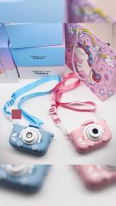 [SG Seller] HD Dual  Cartoon Kids Digital Camera Mini Portable Funny Toy Gift for Kids Birthday Present