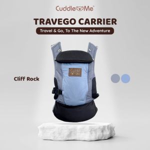 CuddleMe TraveGo Carrier Gendongan Bayi SSC M-Shape Waterproof Desain Compact Ringan Praktis