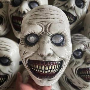 [COD] xiangshun Horror The Exorcist Smiling Face Demon Mask Cosplay Creepy Ghost Skull Plastic Masks Halloween Carnival Party Costume Prop