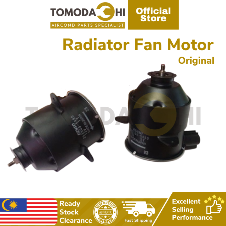 TOMODACHI Car Aircond Radiator Fan Motor, Original Denso, Perodua