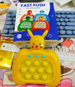 Konsol Game Pop It Quick Push Mainan Anak WhacK-a-mole Mainan Anti Stres Pop It Bubble LV 50 - 200