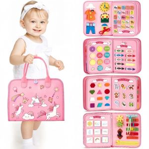 【24H】Busy Board Montessori Toys for Toddlers Sensory Toy /Preschool Learning Educational Busy Board