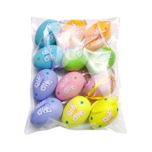 12Pcs Easter Colorful Eggs Children DIY Educational Kit Household Props for Easter New Year Spring Festival Party Decor