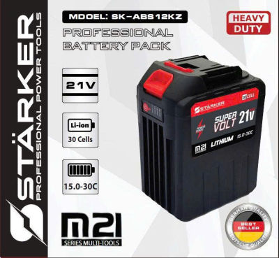 Pin 30 Cell STARKER 8 Mosfet 15Ah Dung Lượng Cao Chân Phổ Thông M21 4Cm, Dùng Máy Khoan, Máy Mài, Bulong,... Có Đèn Báo Pin