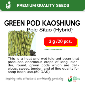 THE URBAN GARDENING SHOP  Seeds (Papaya and Legumes)  Beans Sitao Red Lady Papaya