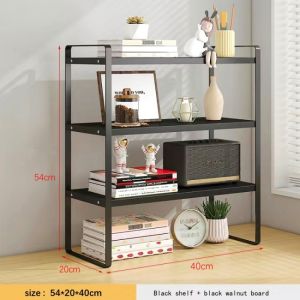 Desk small bookshelf Desk storage shelves Office student dormitory iron table multi-layer organizing shelves