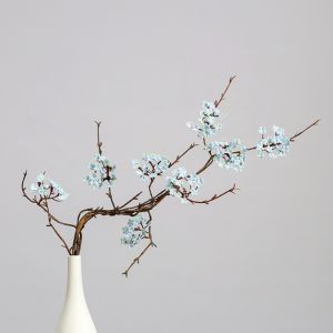 KNQ12 Real Touch Artificial Cherry Blossoms Branches Realistic Plastic Fake Flower Photography Props Handmade Simulation Sakura Branches Wedding Arch