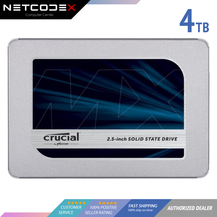 Crucial MX500 4TB 3D NAND SATA Inch Internal SSD, up to 560MB