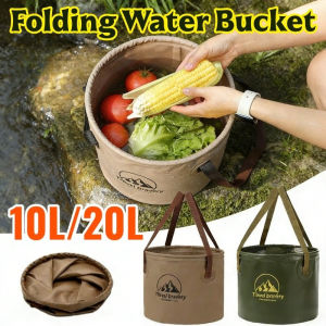 Outdoor Folding Water Bucket 10L/20L Portable Camping Water Bag Large Capacity Leakproof Container