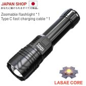 Flashlights heavy duty japan military zoomable led flashlight chargable super bright work light original tactical flash light rechargeable for brownout water proof mini flashlight battery operated 200000 lumens lamp small magnet promo emergency light