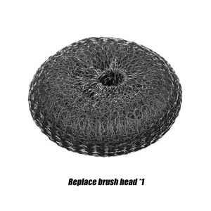 Stainless Steel Brush Pot Household Brush Steel Wire Ball pot Brush Long Handle Scrubbers