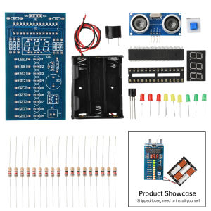 diymore DC 4.5-6V Ultrasonic Rangefinder Reversing Radar Alarm Ultrasonic Rangefinder Alarm Module Soldering Practice DIY Kit