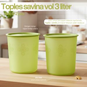 CPM Paket Toples Savina 3 Liter Set Of 2 Pcs