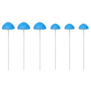KIDS COY 6PCS/SET Weatherproof Simulated Mushroom Stakes Miniature Creative Potted Plant Plugin Decorative Stakes Resin Mini Mushroom Ornament Garden Corner