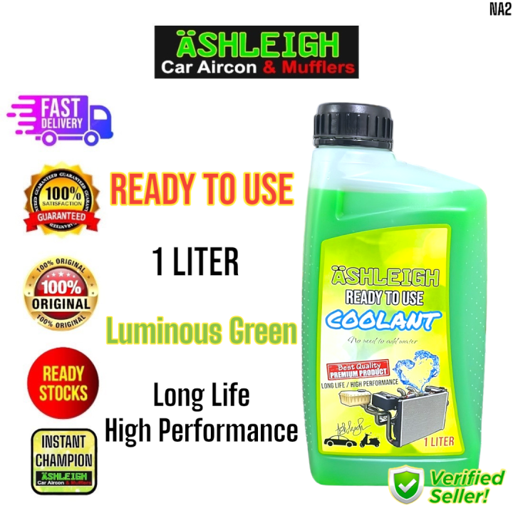 Radiator Coolant Ready To Use 1Liter Green Color Long Life Antifreeze ...