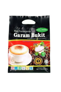 HALAGEL Rock Salt Premix Coffee Kopi Pracampuran (Pack Of 15 Sachets)