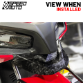 MOKOTO ADV 160 FRONT BEAK GRANISH COVER LOW WINGLET CAP CARBON / MATTE BLACK / FORGED FOR HONDA ADV 160 MOTORCYCLE. 