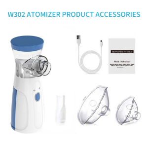 New Trendy Portable Ultrasonic Inhaler Silent Nebulizer with Adjustable Mist for Adults and Children Nasal Care Inhaler Ultrasonik Portable Bergaya Baru Nebulizer Senyap dengan Kabus yang Boleh Disesuaikan untuk Dewasa & Kanak-kanak Penjagaan Hidung