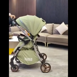 High Landscape Baby Stroller Two Way Folding Stroller Can Sit and Lie Down Lightweight Infat Pram