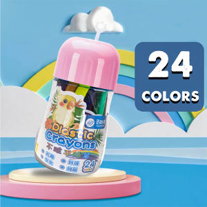 12/24/36 Colors Plastic Crayons for Kids Washable Crayons Painting Kit with Box Non-Toxic Easy to Hold Crayons for Toddlers Babies Coloring Art Supplies for Kids Christmas Birthday Gift