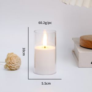 Led Flameless Candle Rechargeable Optional Flameless Candle Long Time Using