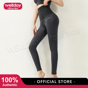 Wellday Fitness Female Full Length Leggings Waist Trainer Body Shaper Running Pants Comfortable Yoga Pants