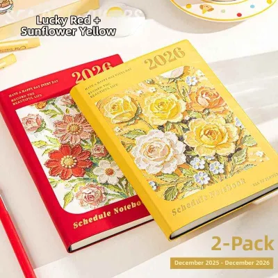 FCWeekly Plan & Time Management Diary Oil Painting Style Customizable Logo
