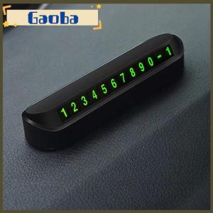 gaoba Luminous Car Temporary Parking Card Phone Number Plate Car Moving Telephone Number Car Park Stop Card Automobile Accessories