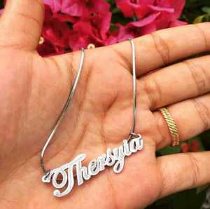 Kalung Nama Titanium Gold Lapis Emas 24k Anti Karat Selamanya