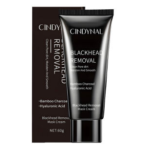 BPOM CINDYNAL Charcoal Blackhead Remover Mask Peel Off Mask - Masker Komedo Hidung Ampuh Wajah 60gr