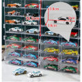 [Hanoi toys] Framework/Shelf/1:64 Model Car Display Box (with Dustproof Mica Cover) consists of 8 units, used for hot wheels/Minigt/Omica. 