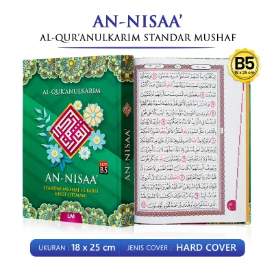 Al Quran Al Quranulkarim An Nisaa Uk B5 Standar Mushaf / Alquran Tanpa Terjemah / Lingkar Media LM - LM