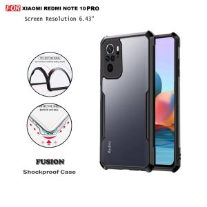 FUSION CASE XIAOMI REDMI 10 4G / 10 PRIME / REDMI 10 5G / REDMI NOTE 8 / REDMI NOTE 9 PRO / REDMI NOTE 10 PRO 4G PREMIUM ACRYLIC CRYSTAL ARMOR CASE SHOCKPROOF