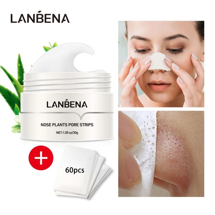 Lanbena Blackhead Remover Nose Mask Pore Strip Tearing Mask Peeling